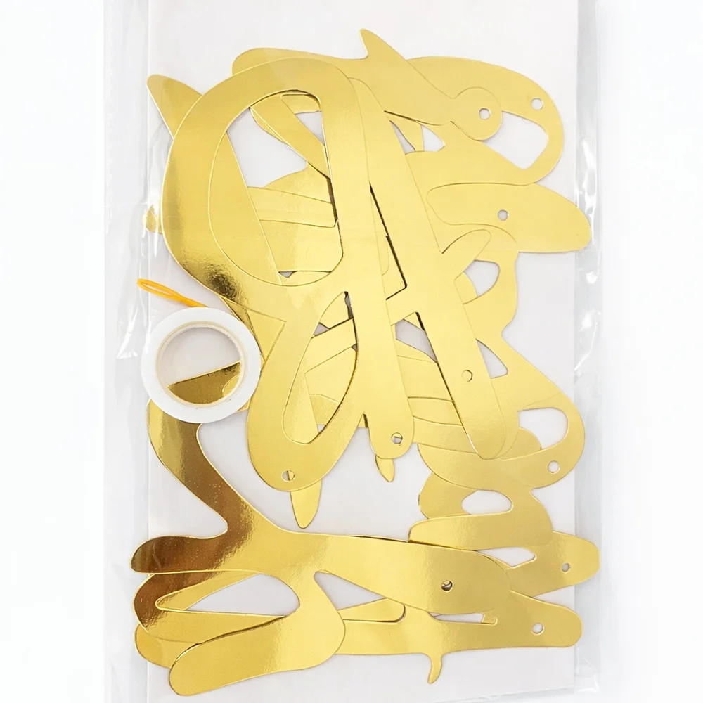 Gold and Green Party Decoration Set Birthday